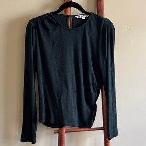 Walter Baker Forest Green Ruched Sweater